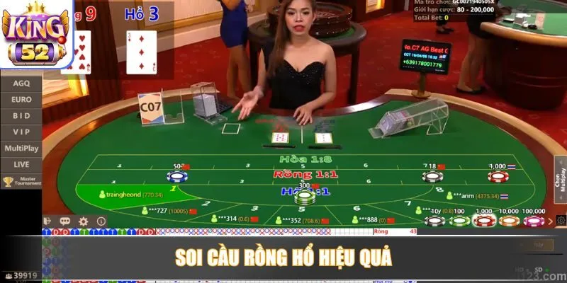 Soi cầu Rồng Hổ hiệu quả